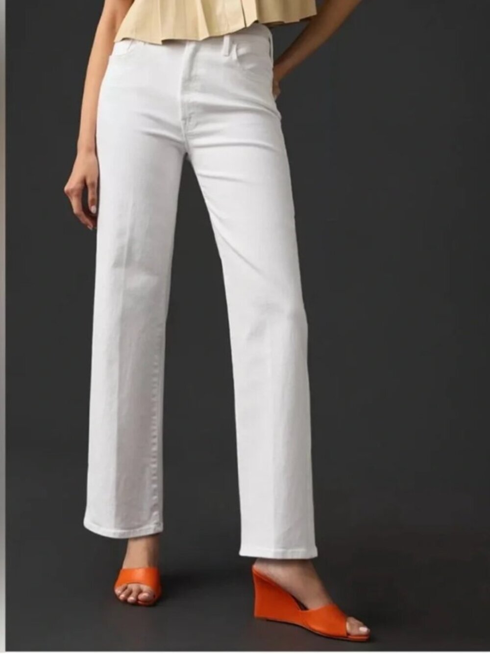 MOTHER | The Rambler High Rise Zip Ankle Jeans in Fairest Of Them All - Size 31